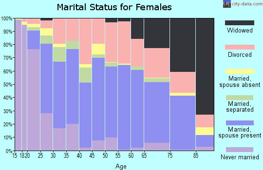 Zip code 98531 marital status for females
