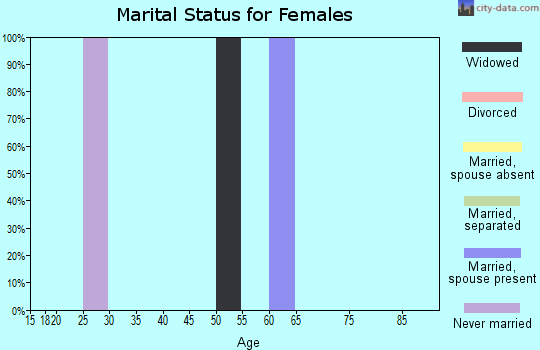 Zip code 98536 marital status for females
