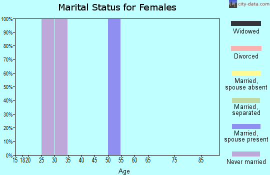 Zip code 98852 marital status for females