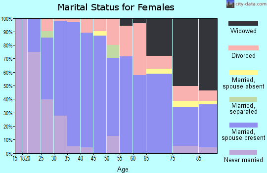 Zip code 99016 marital status for females
