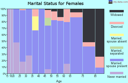 Zip code 99122 marital status for females