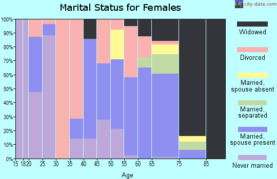 Zip code 99133 marital status for females