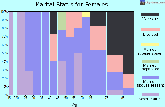 Zip code 99143 marital status for females