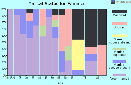 Zip code 99155 marital status for females