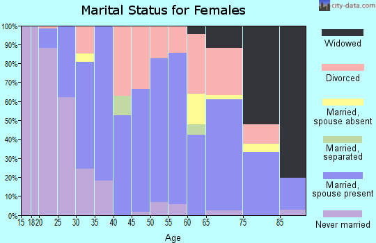 Zip code 99324 marital status for females
