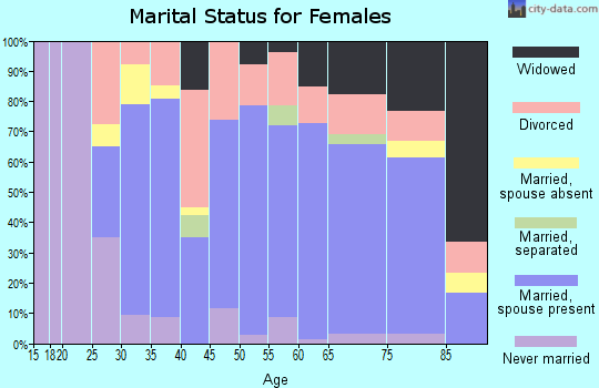 Zip code 99328 marital status for females