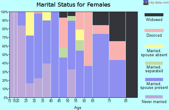 Zip code 99348 marital status for females