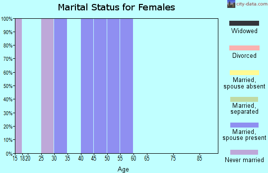 Zip code 99547 marital status for females