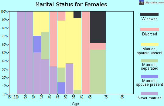Zip code 99553 marital status for females