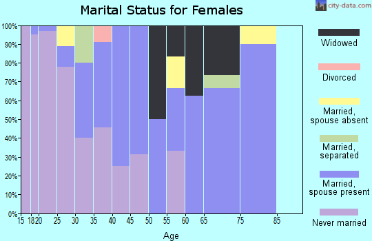 Zip code 99554 marital status for females