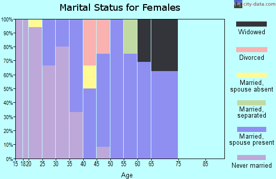Zip code 99561 marital status for females