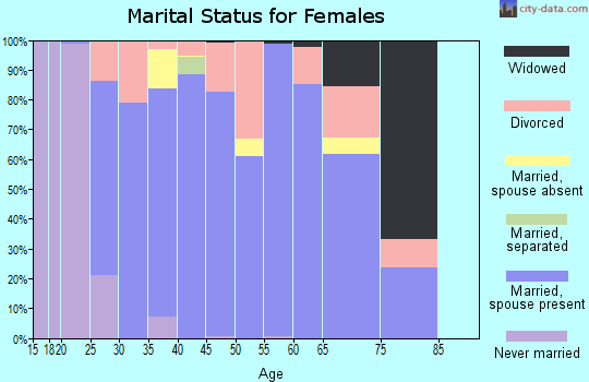 Zip code 99567 marital status for females