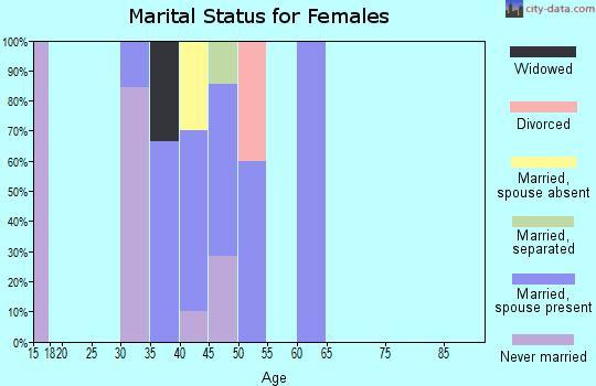 Zip code 99571 marital status for females