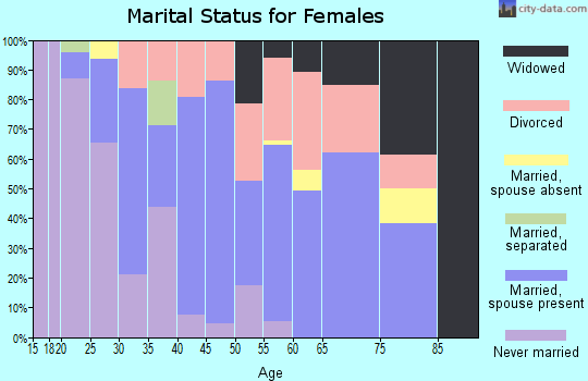 Zip code 99576 marital status for females