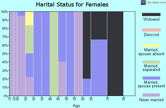 Zip code 99578 marital status for females