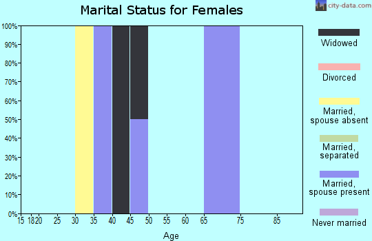 Zip code 99579 marital status for females