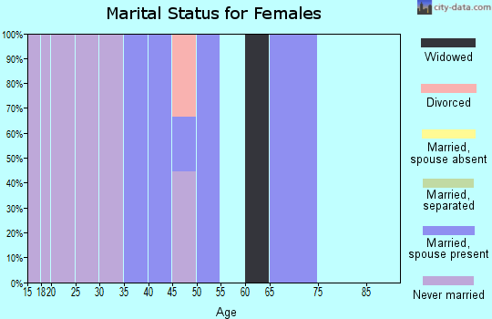Zip code 99580 marital status for females