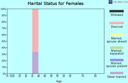 Zip code 99583 marital status for females