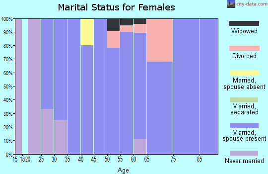 Zip code 99586 marital status for females