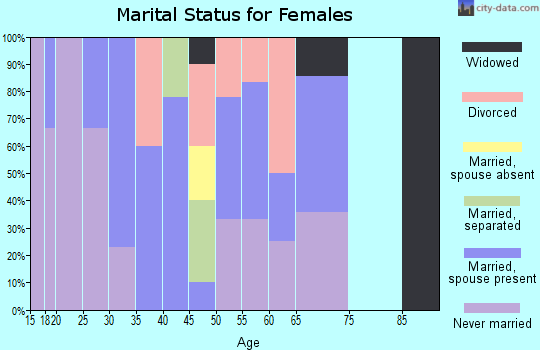 Zip code 99606 marital status for females