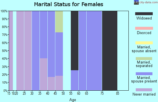Zip code 99630 marital status for females