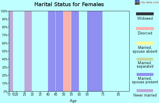 Zip code 99631 marital status for females
