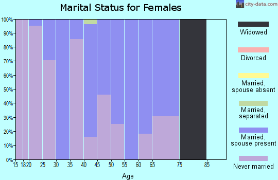 Zip code 99637 marital status for females
