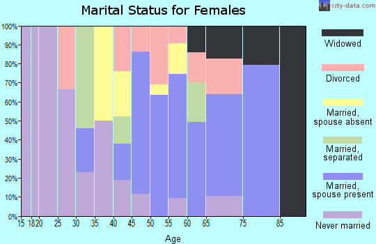 Zip code 99639 marital status for females