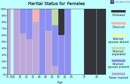 Zip code 99640 marital status for females