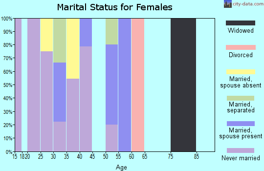 Zip code 99643 marital status for females