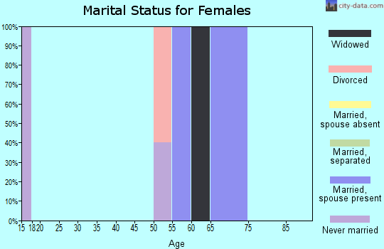 Zip code 99647 marital status for females