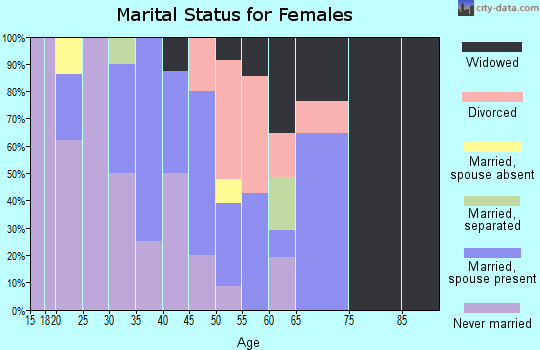 Zip code 99660 marital status for females