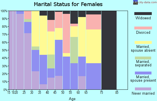Zip code 99661 marital status for females