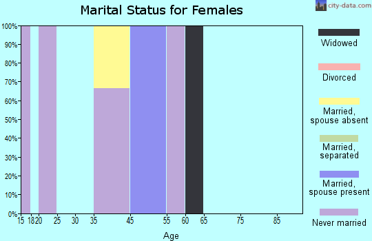 Zip code 99675 marital status for females