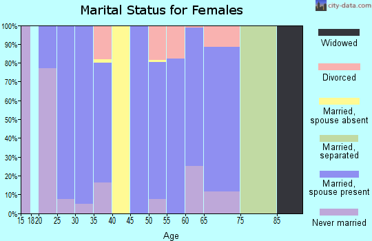 Zip code 99676 marital status for females