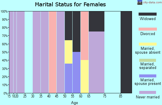 Zip code 99682 marital status for females