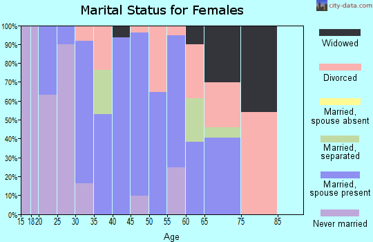 Zip code 99694 marital status for females
