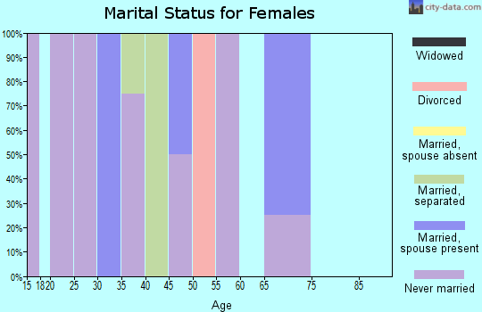 Zip code 99722 marital status for females