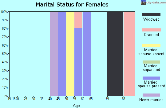 Zip code 99726 marital status for females