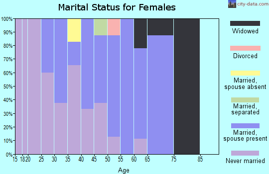 Zip code 99746 marital status for females