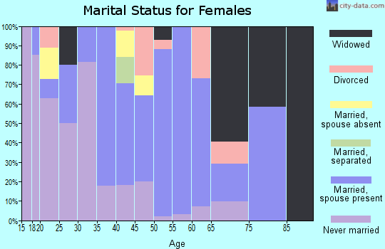 Zip code 99780 marital status for females
