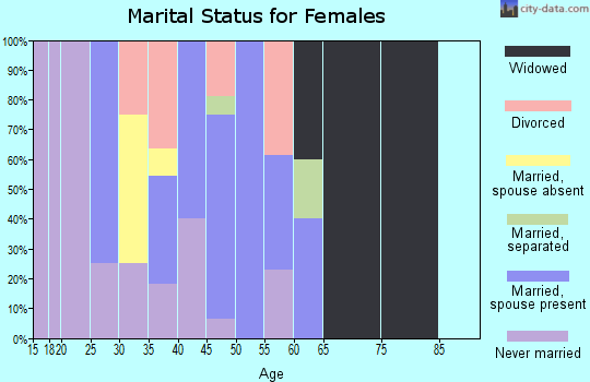 Zip code 99789 marital status for females