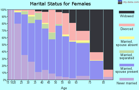 Zip code 99901 marital status for females