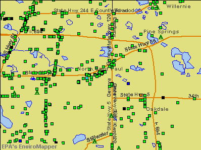 Map of North St.Paul, MN, Minnesota