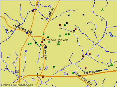 Mapa MICHELIN Brookhaven - mapa Brookhaven - ViaMichelin