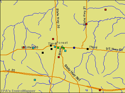 Forest Mississippi Area Map More - Bank2home.com