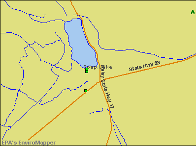 Soap Lake, Washington environmental map by EPA