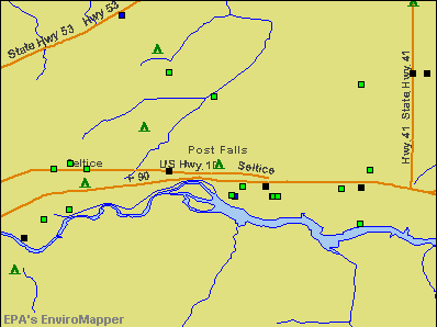 Where Is Post Falls On Idaho Map