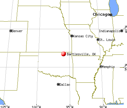 Bartlesville, Oklahoma map