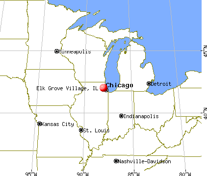 Elk Grove Village, Illinois map